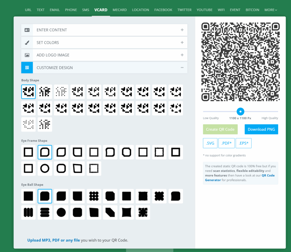 Customization of QR Code