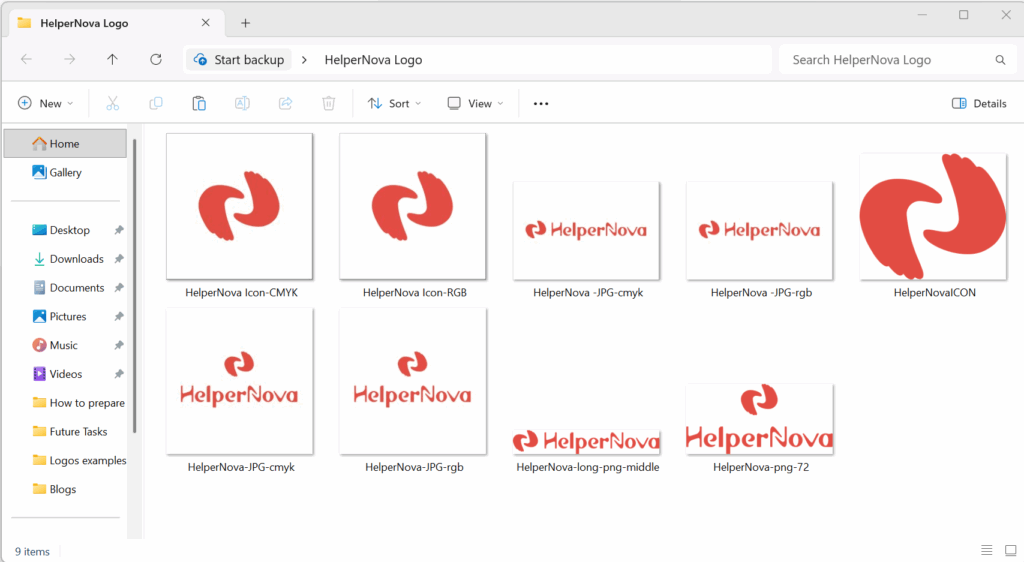 Logo Folder and Types