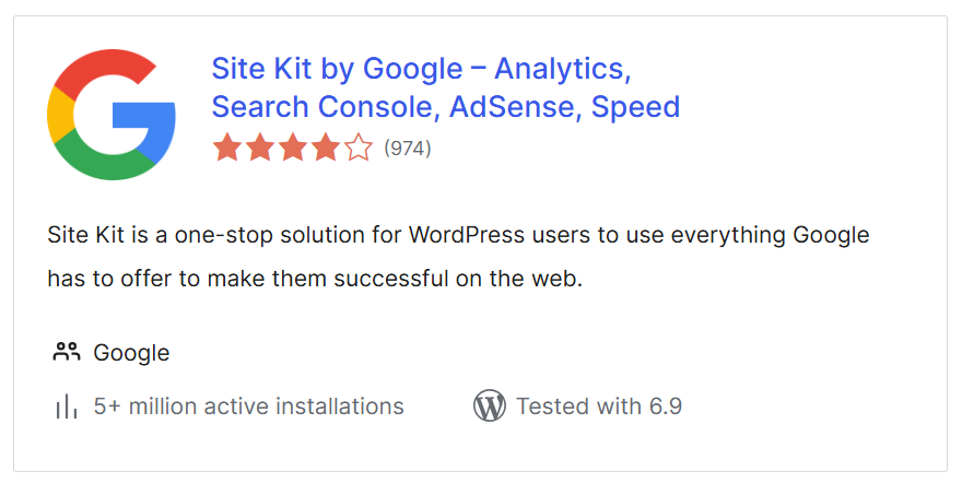 Site Kit by Google