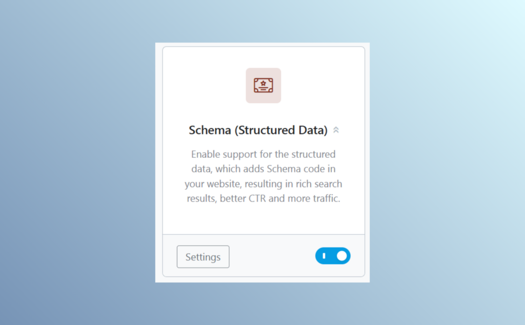 Rank Math Schema Structured data