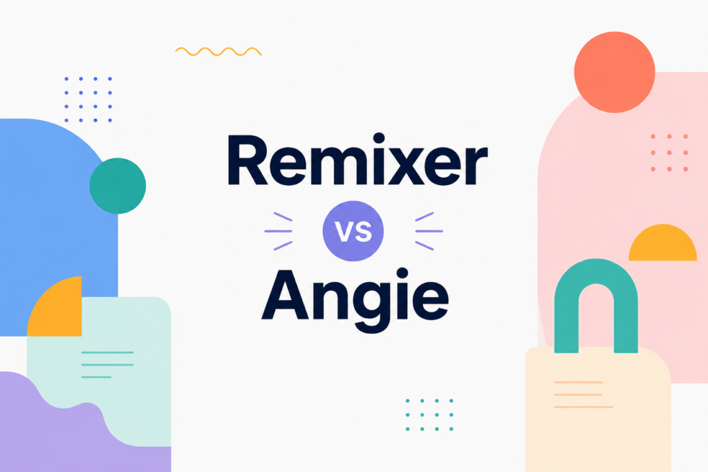 Remixer vs Angie AI websiet builders