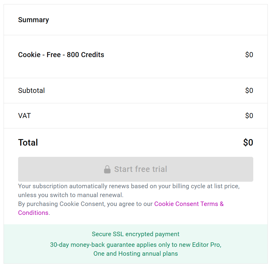 Free Cookie Consent