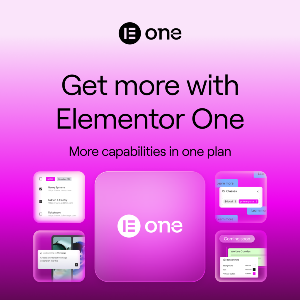 Perfect with Elementor One